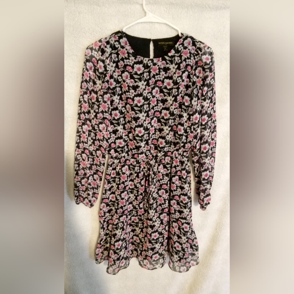 Banana Republic Black Floral Dress
